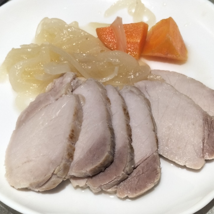 簡単作り置き♪豚ロースの塩コンソメ煮